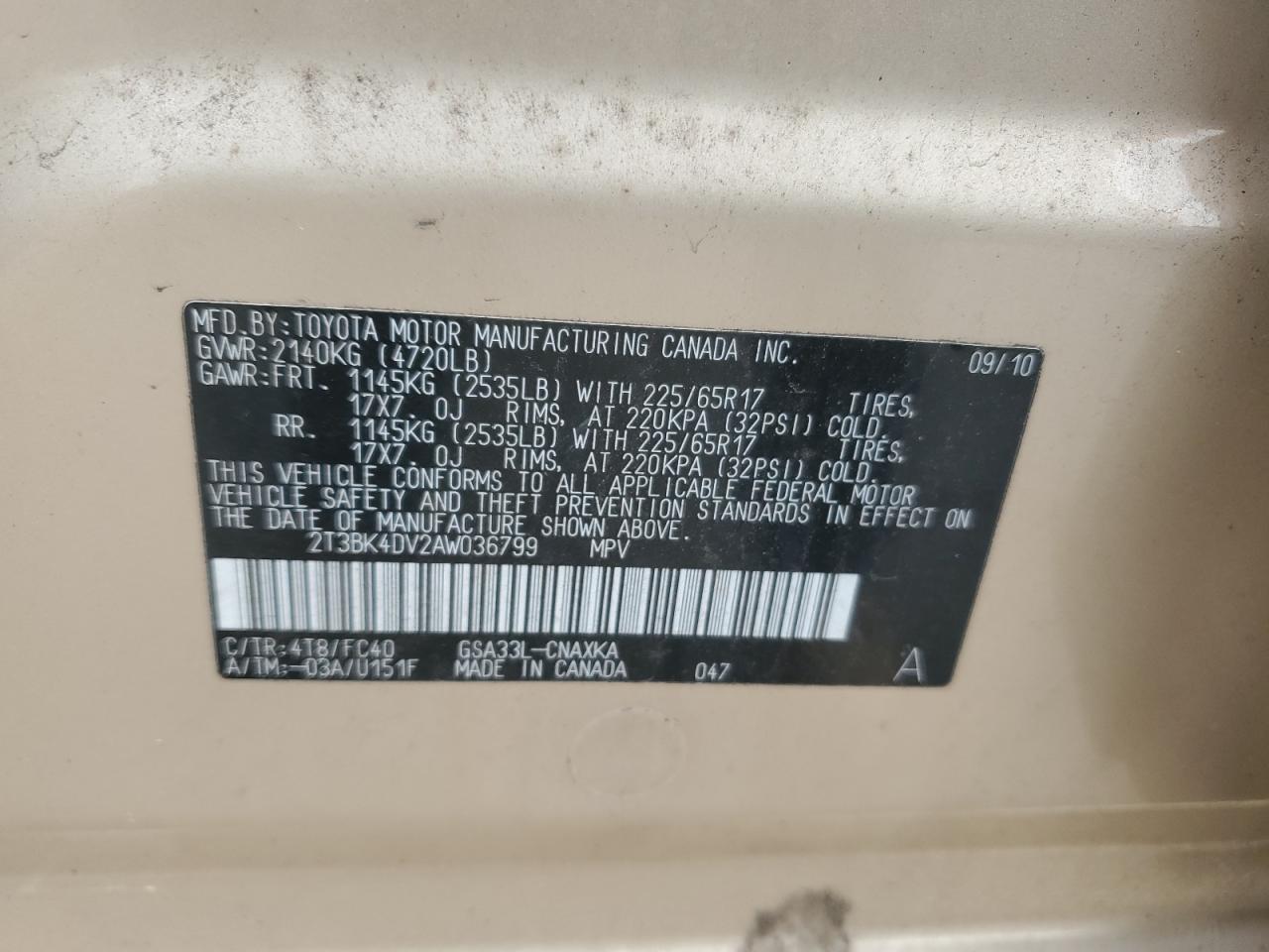 2010 Toyota RAV 4 - Image 13