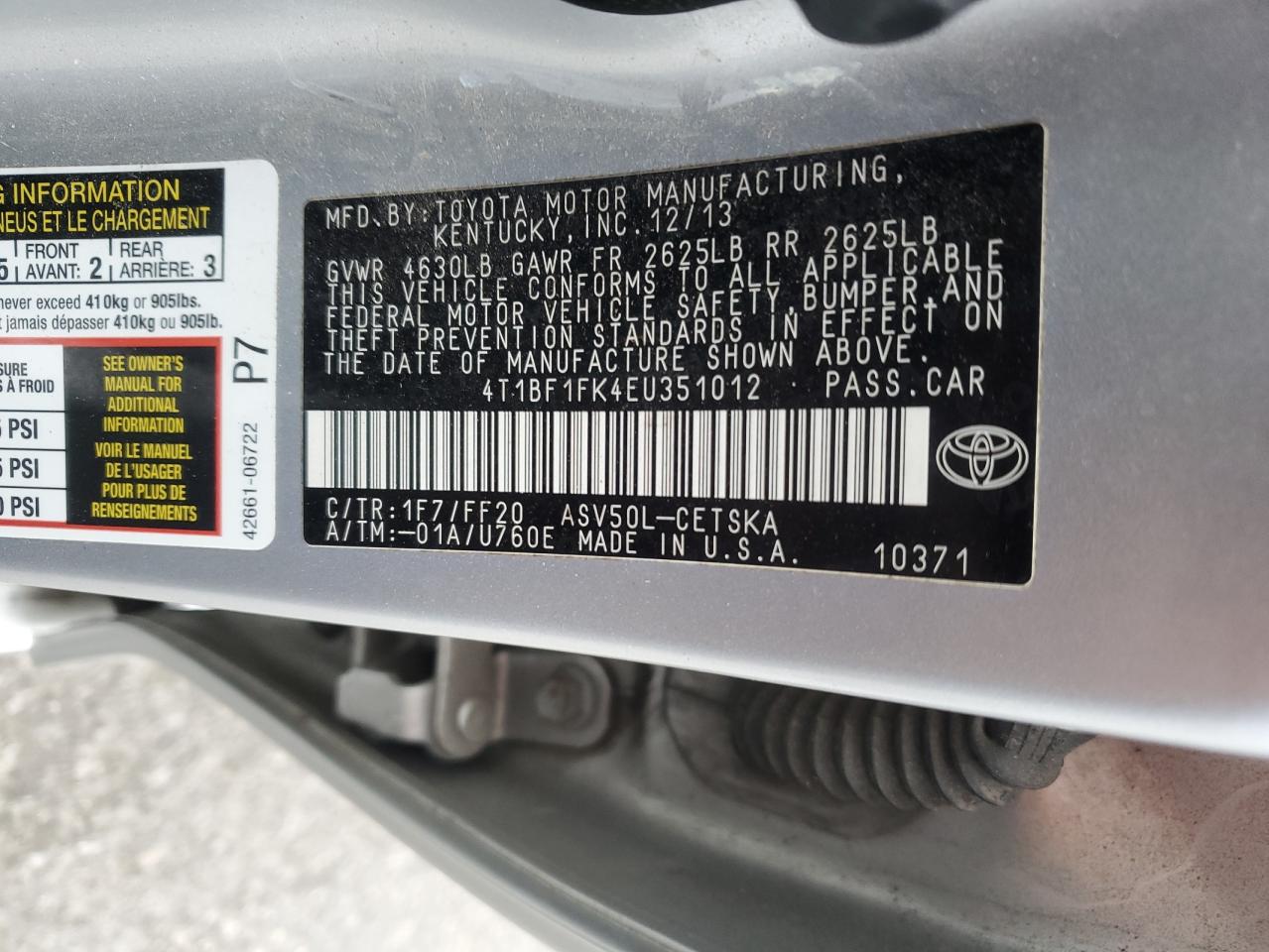 2014 Toyota Camry - Image 13
