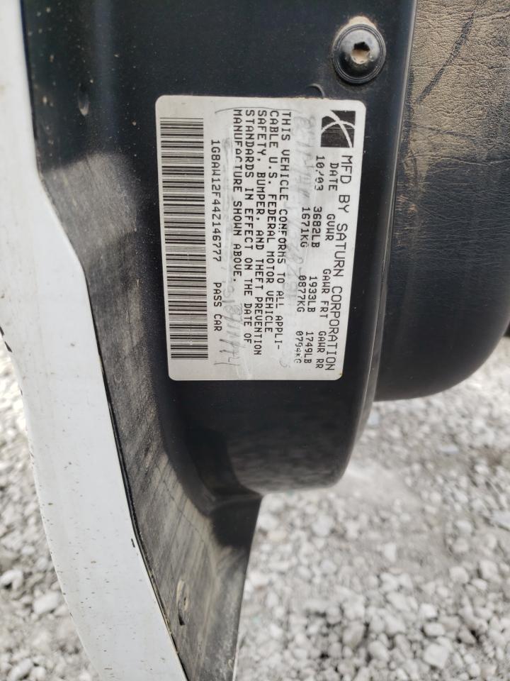 2004 Saturn Ion Level 3 VIN: 1G8AW12F44Z146777 Lot: 49624605
