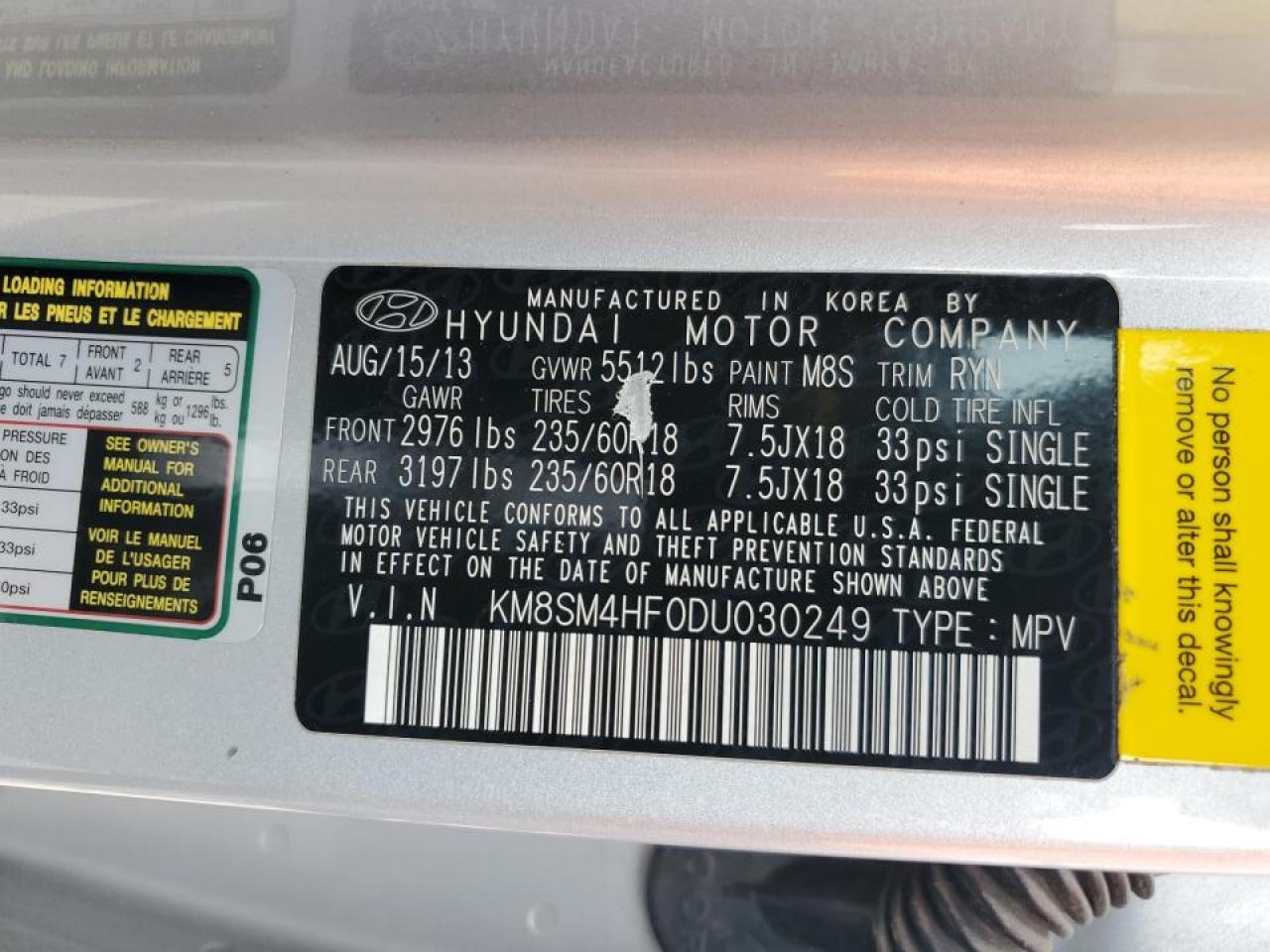 2013 Hyundai Santa Fe - Image 15