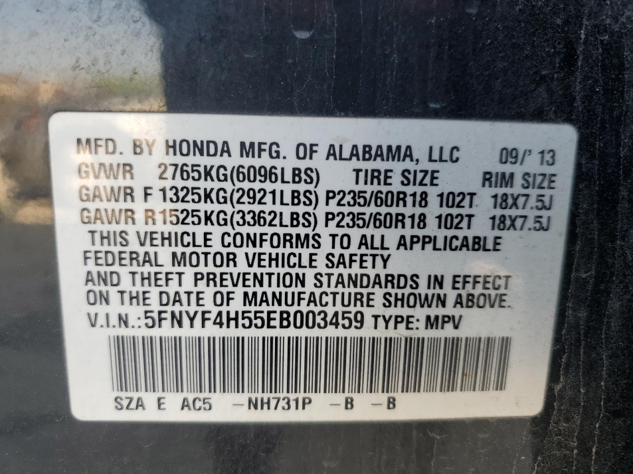 2014 Honda Pilot - Image 13