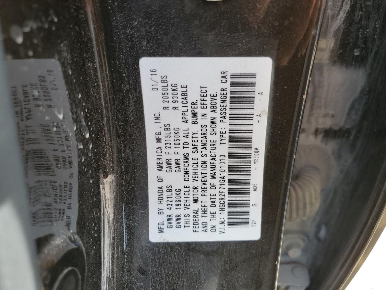 2016 Honda Accord - Image 13