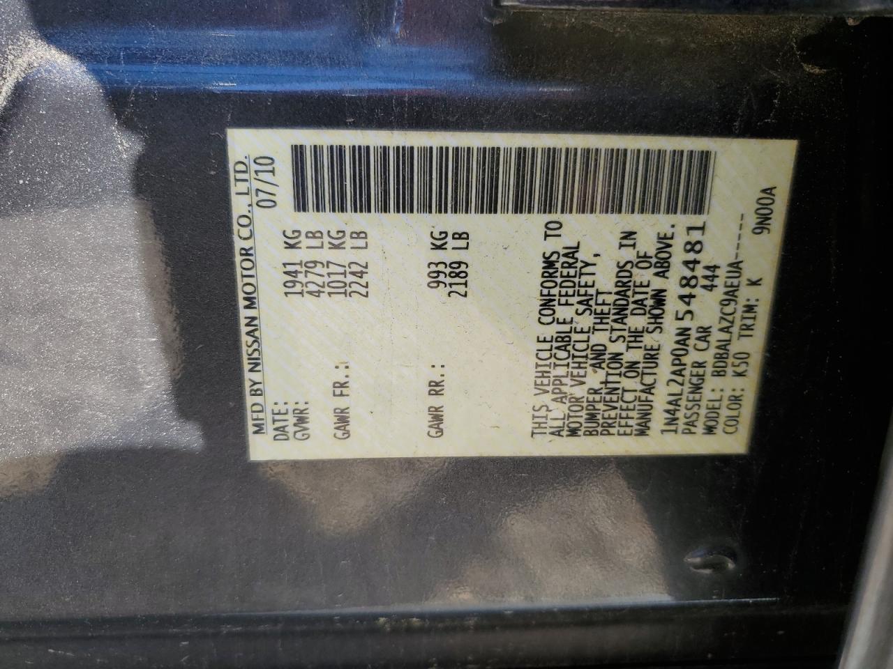 2010 Nissan Altima - Image 14