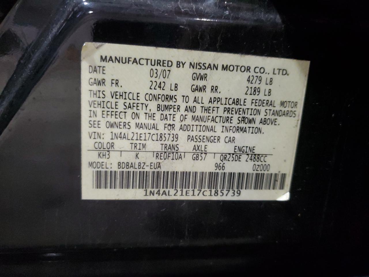2007 Nissan Altima - Image 12