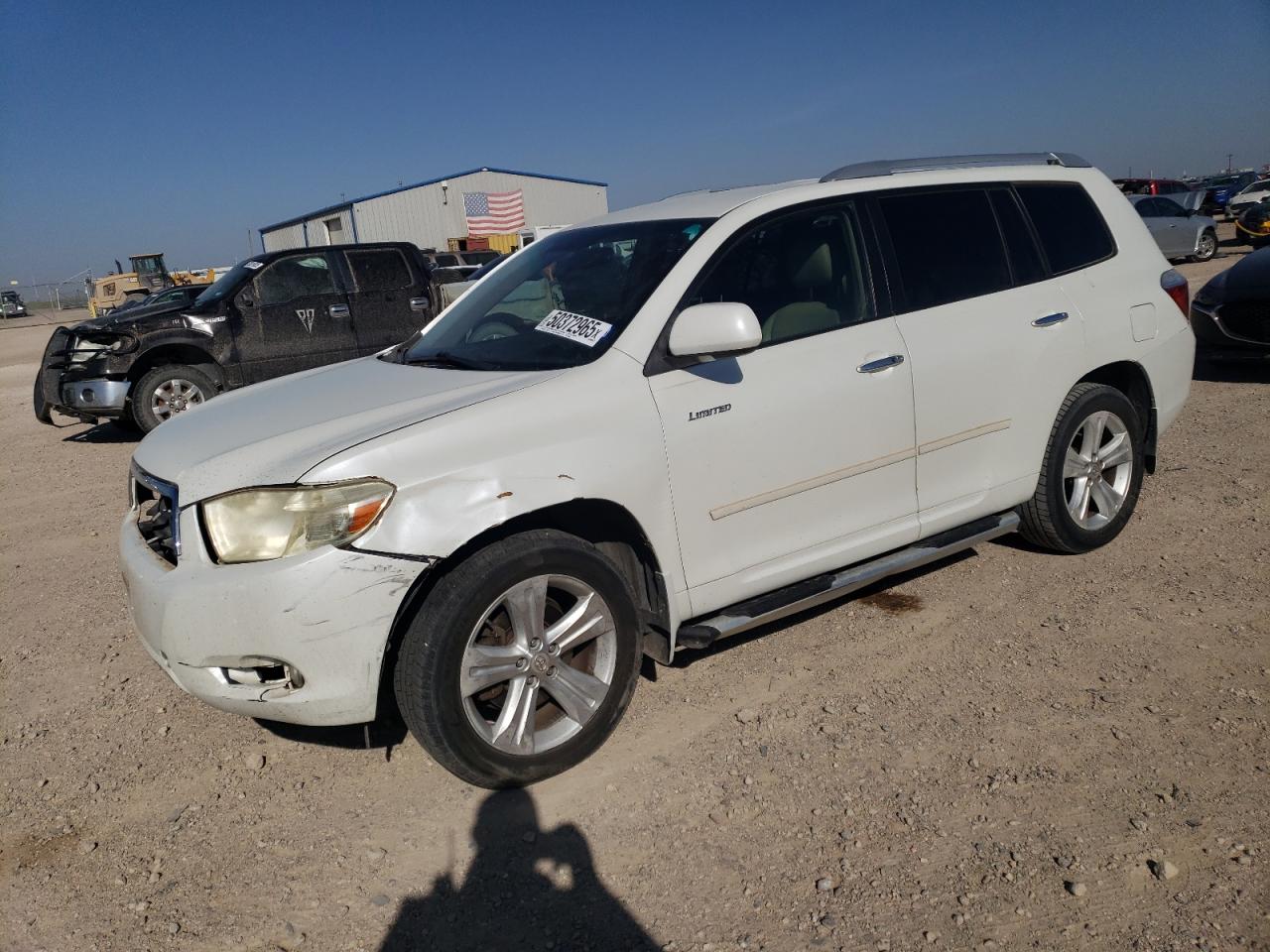 2008 Toyota Highlander Limited de vânzare în Amarillo, TX - Front End