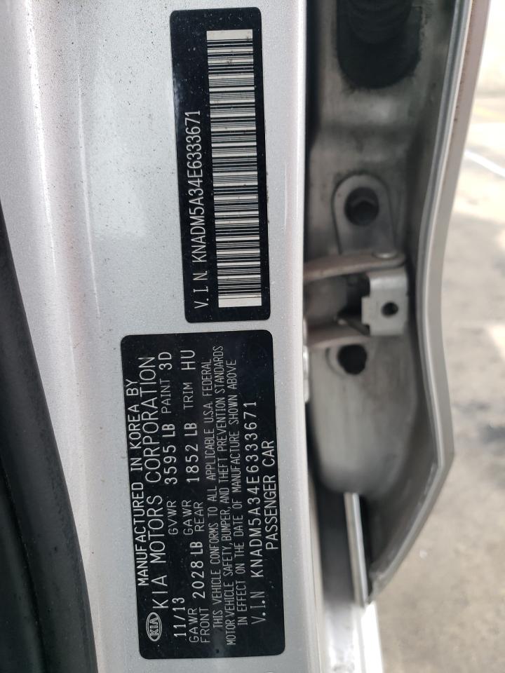 2014 Kia Rio Lx VIN: KNADM5A34E6333671 Lot: 51227805