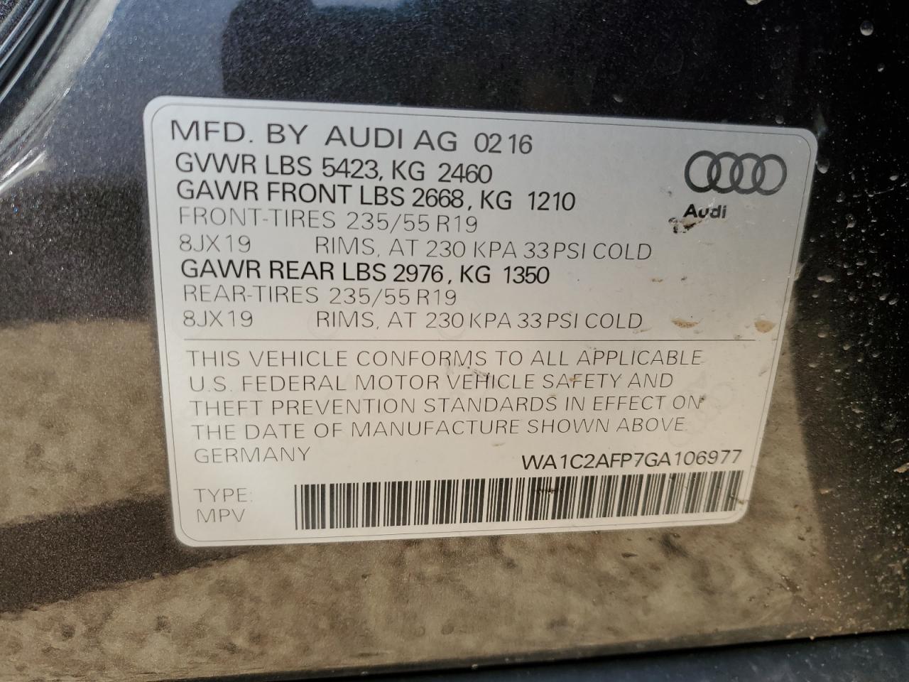 2016 Audi Q5 - Image 13