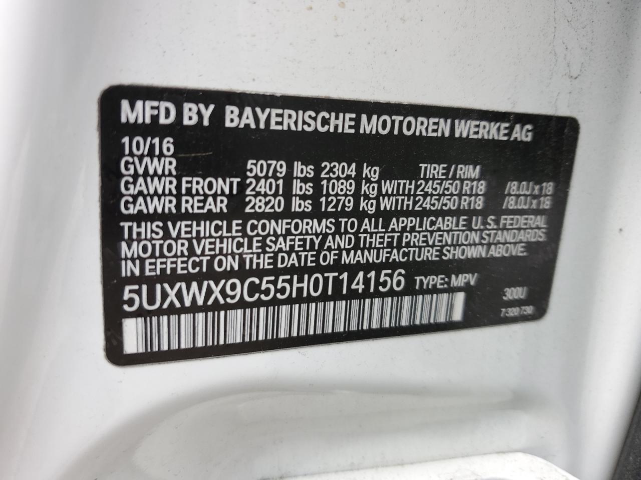 2017 BMW X3 - Image 15