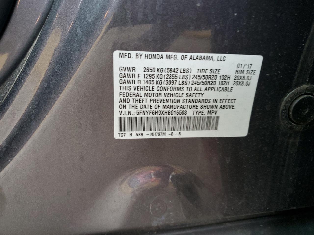 2017 Honda Pilot - Image 12