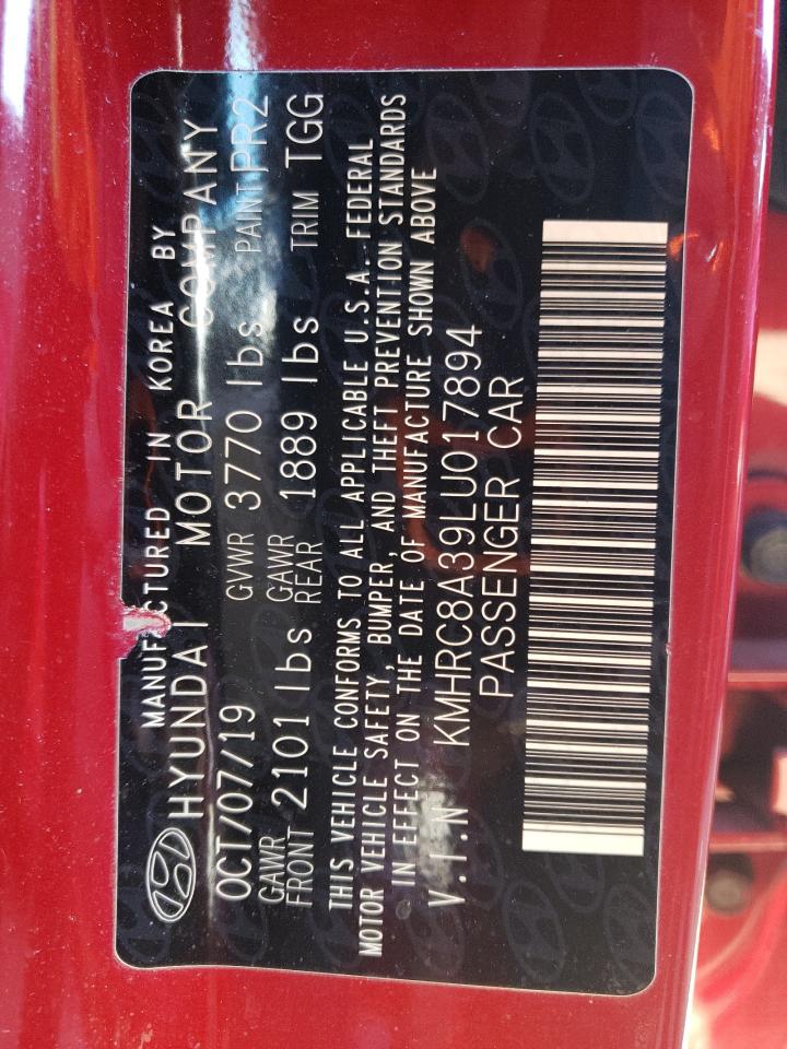 2020 Hyundai Venue Sel VIN: KMHRC8A39LU017894 Lot: 48963025