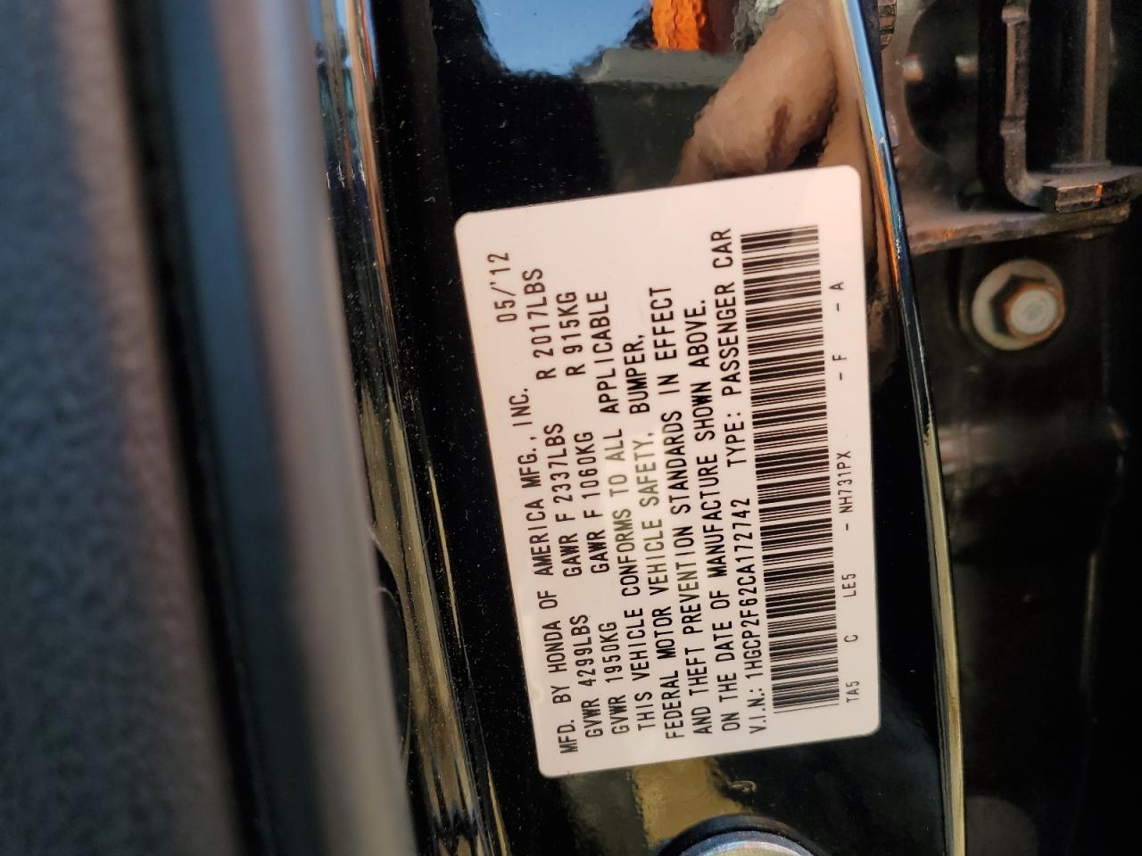 2012 Honda Accord - Image 12