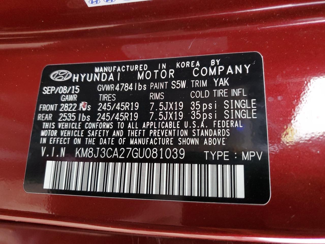 2016 Hyundai Tucson - Image 15