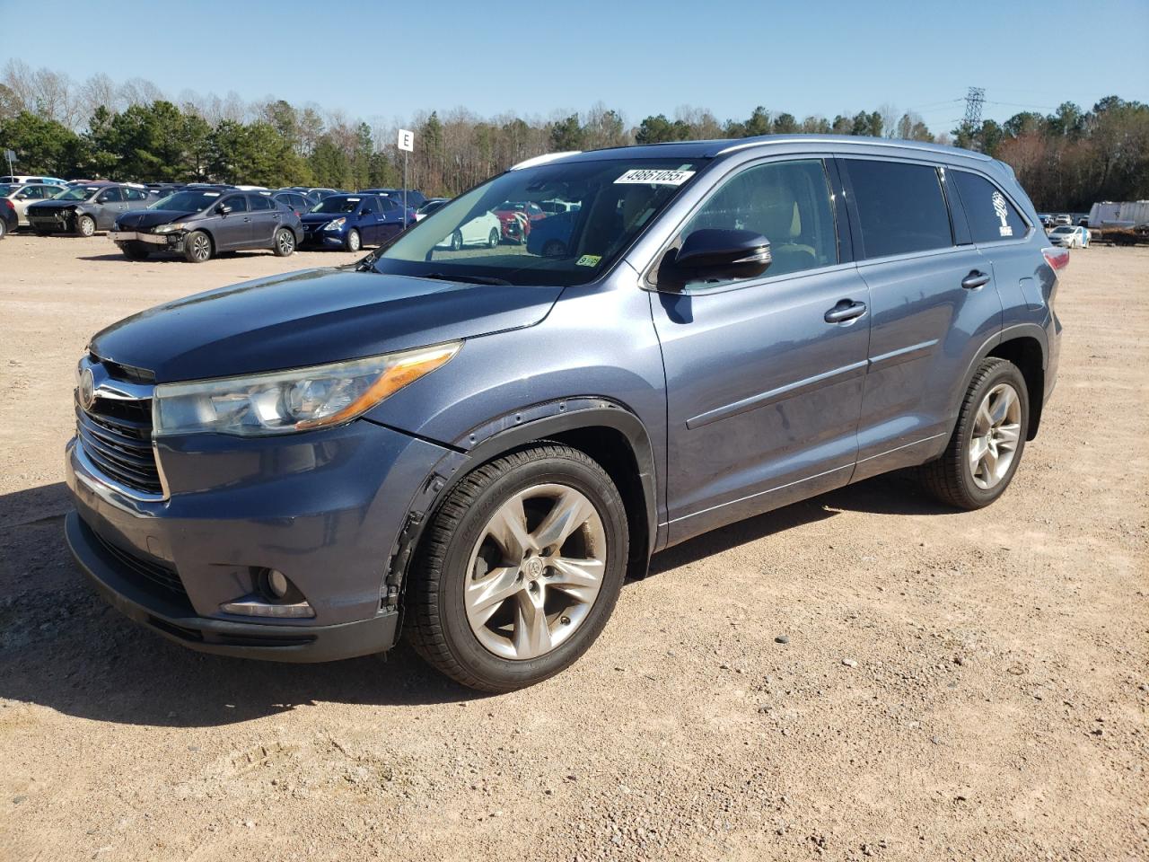 2014 Toyota Highlander Limited на продаже в Charles City, VA - Front End
