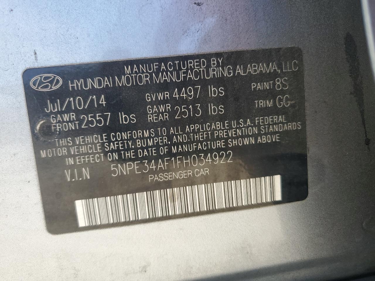 2015 Hyundai Sonata - Image 14