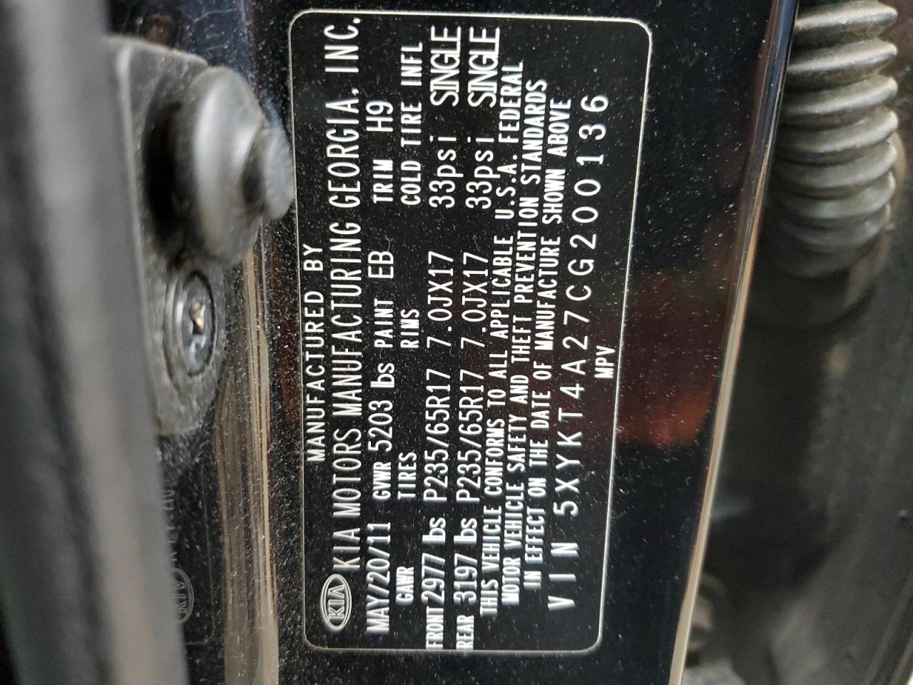 2012 Kia Sorento - Image 13