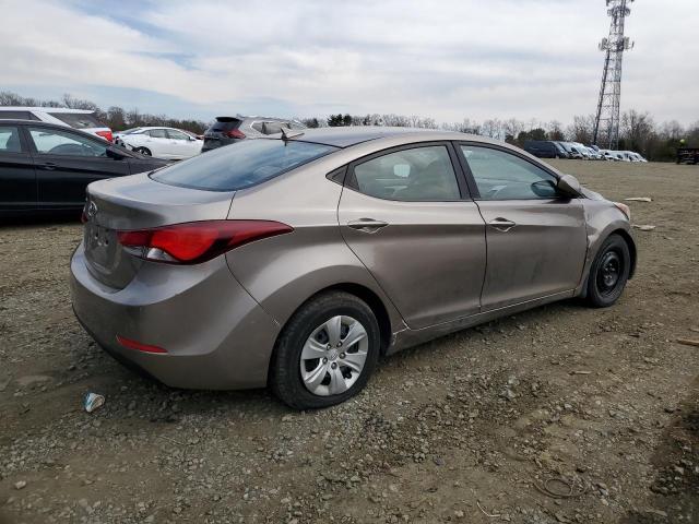 Sedans HYUNDAI ELANTRA 2016 tan