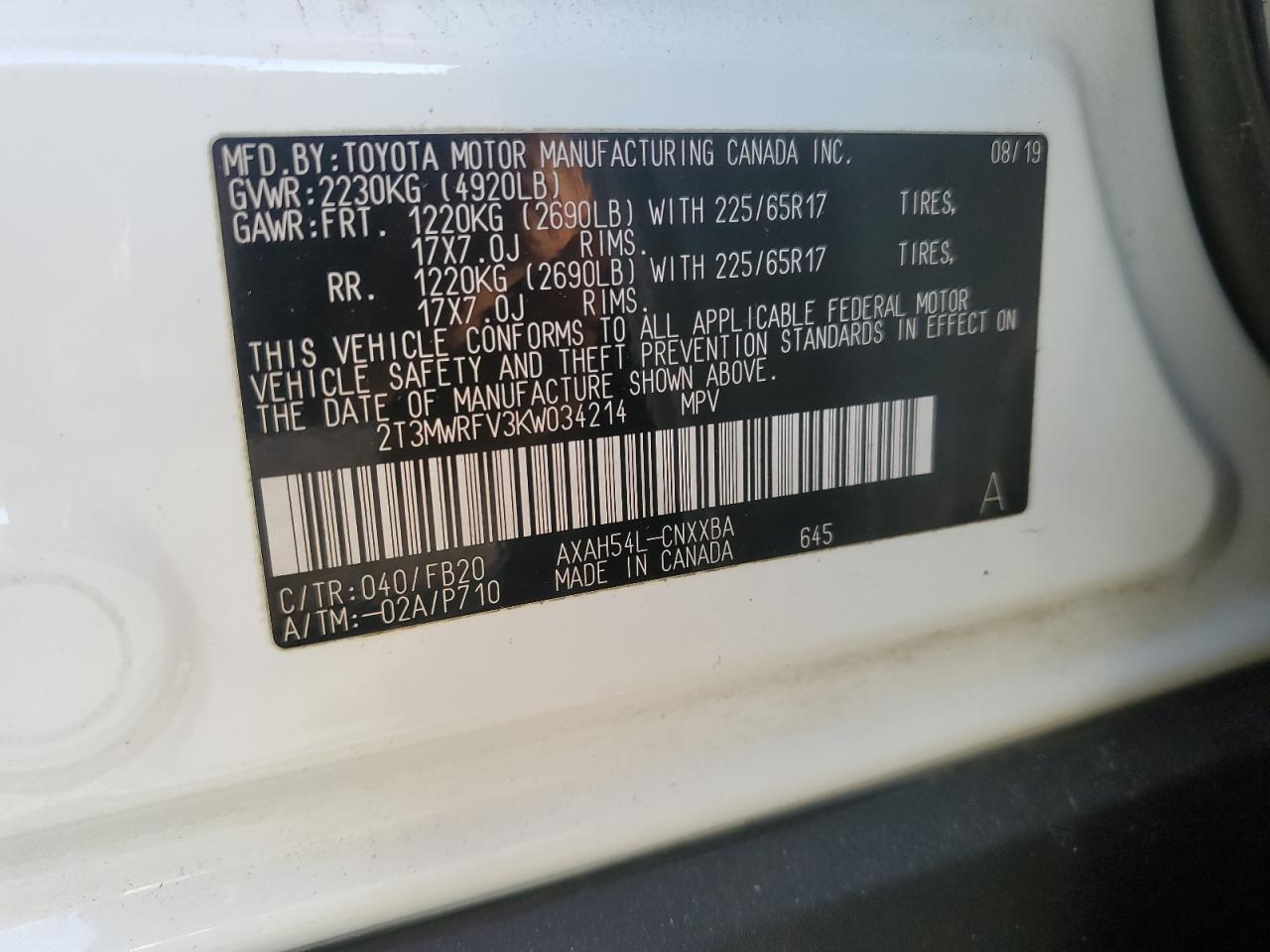 2019 Toyota RAV 4 - Image 15