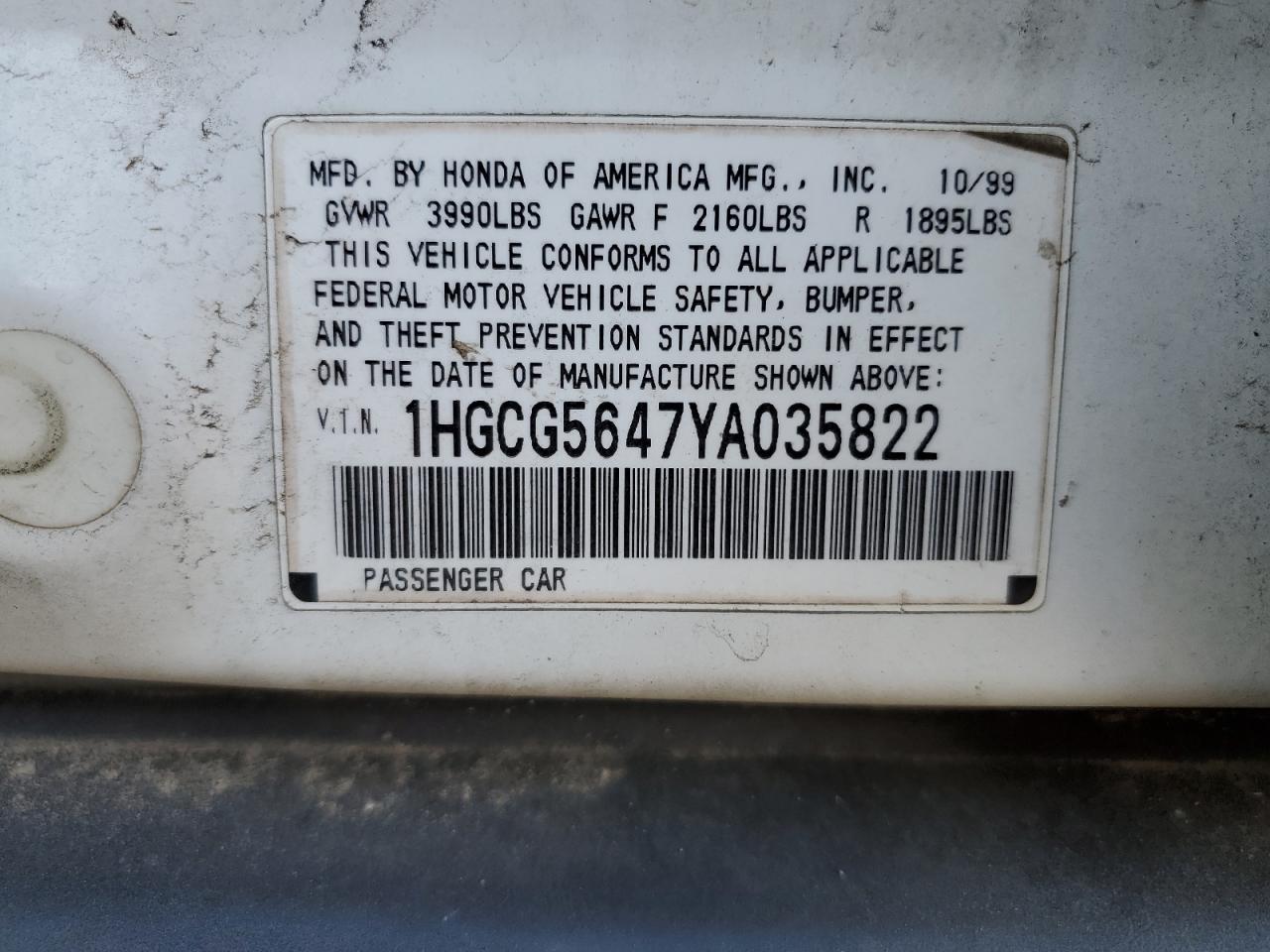 2000 Honda Accord - Image 12