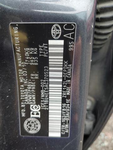 2010 TOYOTA COROLLA BASE