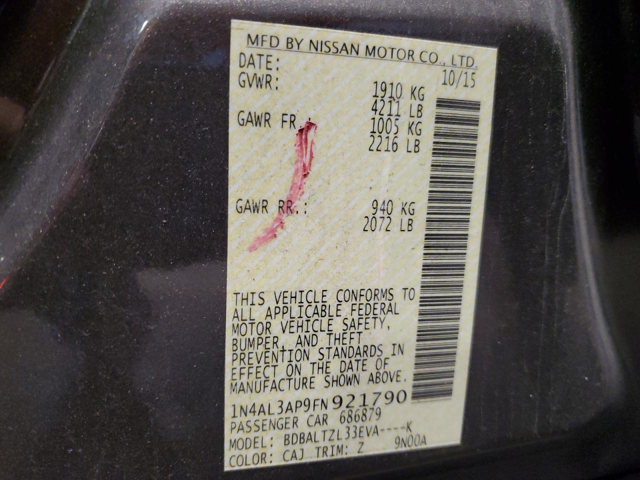 2015 Nissan Altima - Image 12