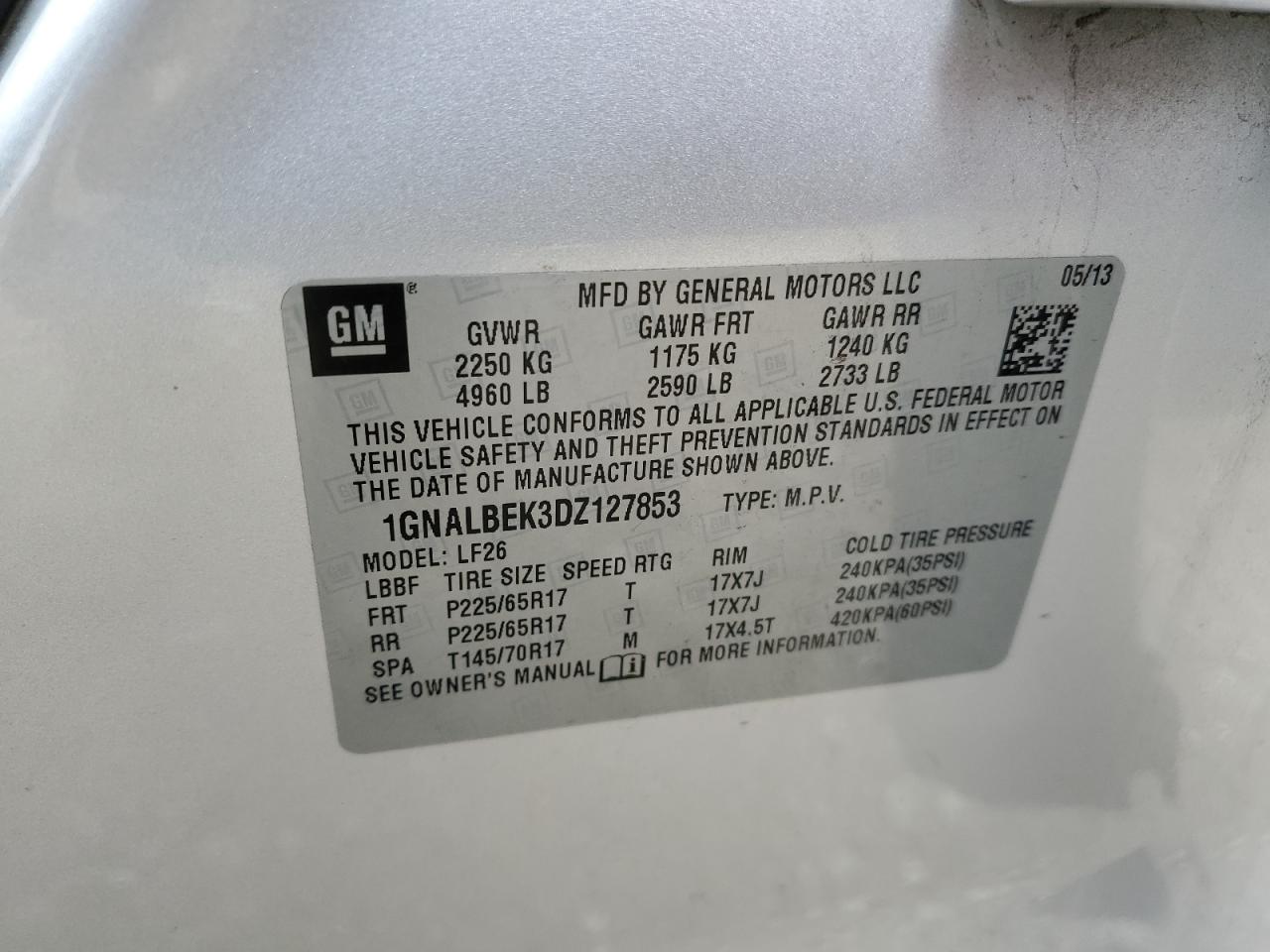 2013 Chevrolet Equinox - Image 13