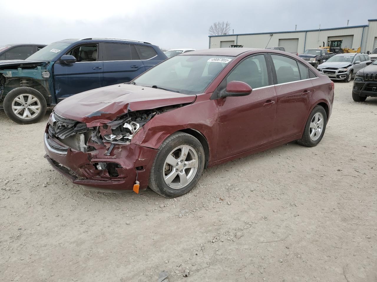 2015 Chevrolet Cruze Lt en Venta en Kansas City, KS - Front End