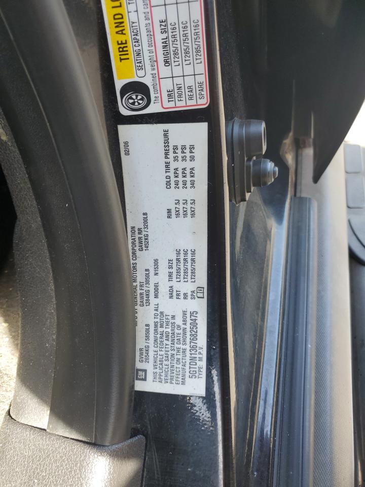 2006 Hummer H3 VIN: 5GTDN136768250475 Lot: 49179115