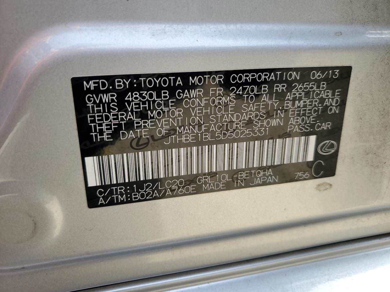 2013 Lexus GS - Image 12