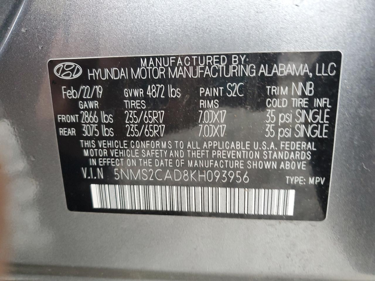 2019 Hyundai Santa Fe - Image 14