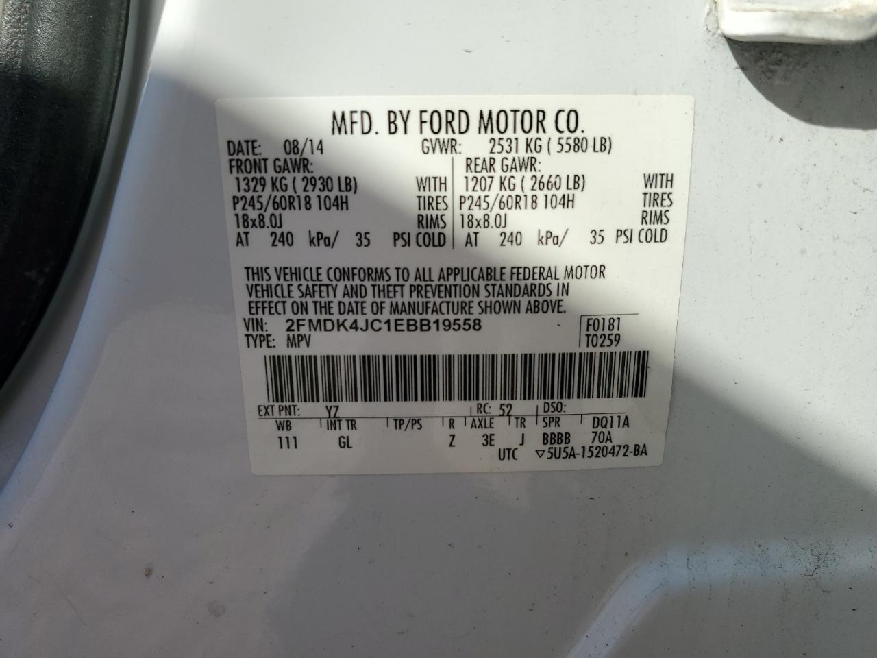 2014 Ford Edge - Image 13