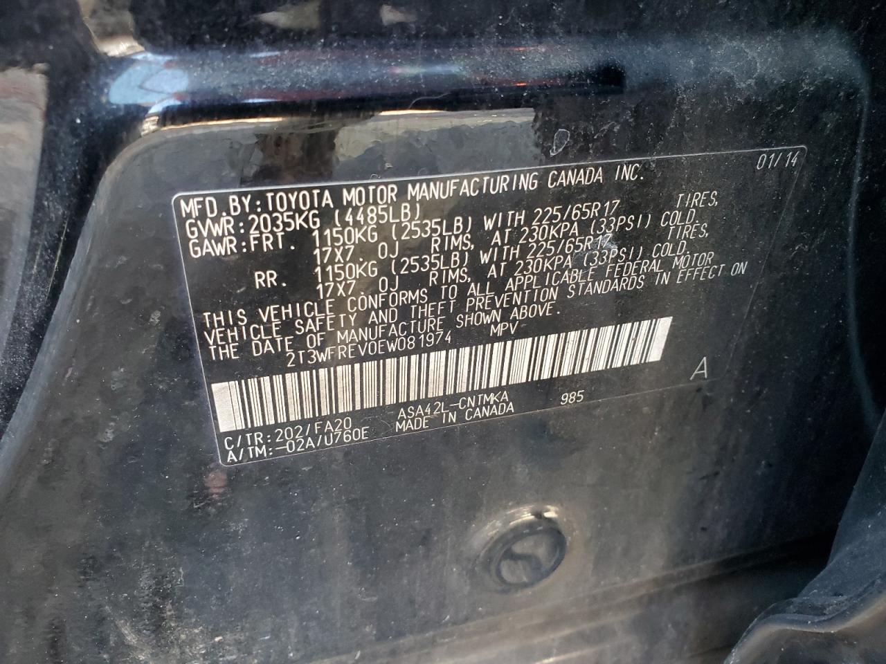 2014 Toyota RAV 4 - Image 14