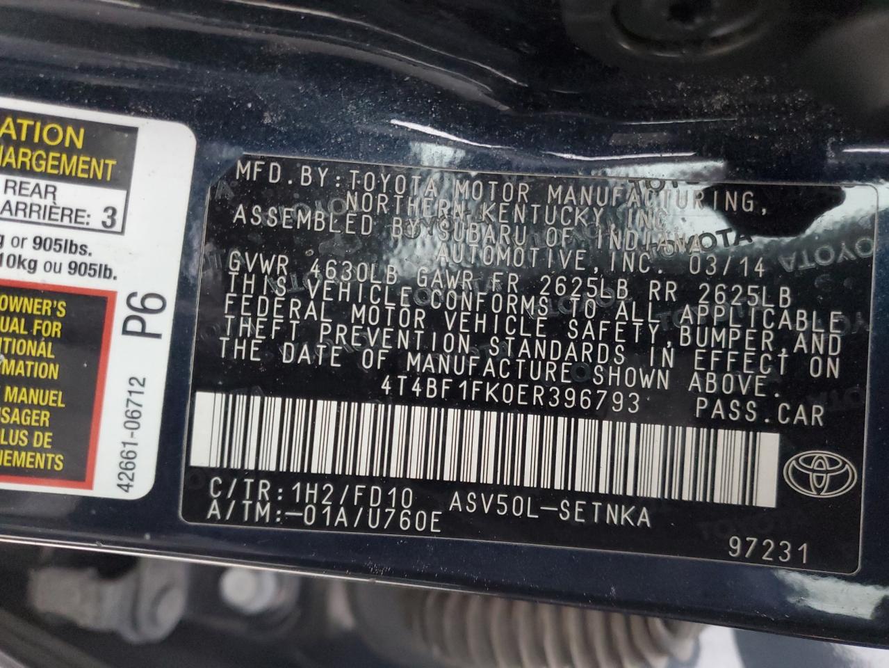 2014 Toyota Camry - Image 14