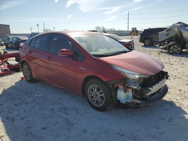  TOYOTA PRIUS 2018 Червоний