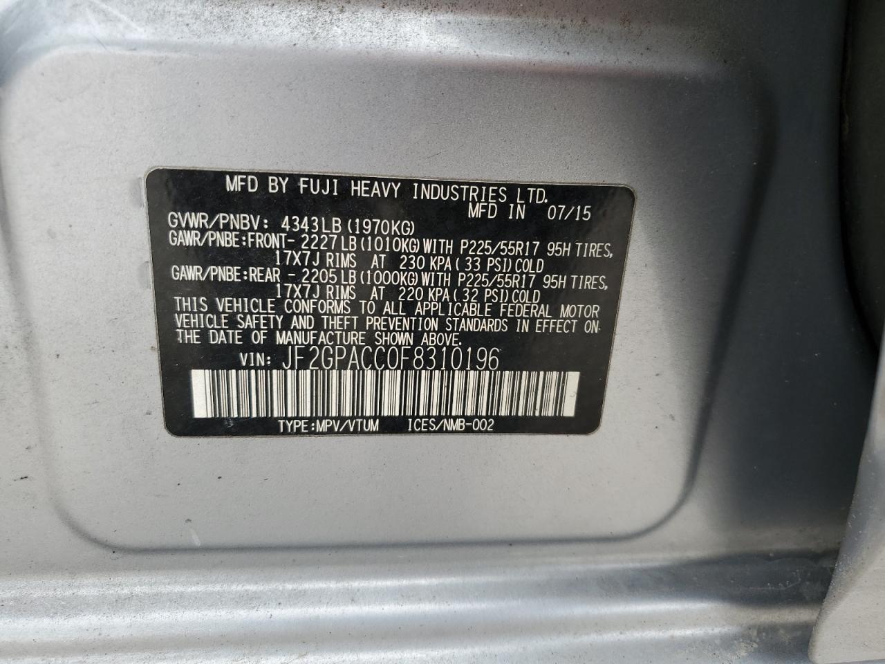 2015 Subaru XV - Image 13