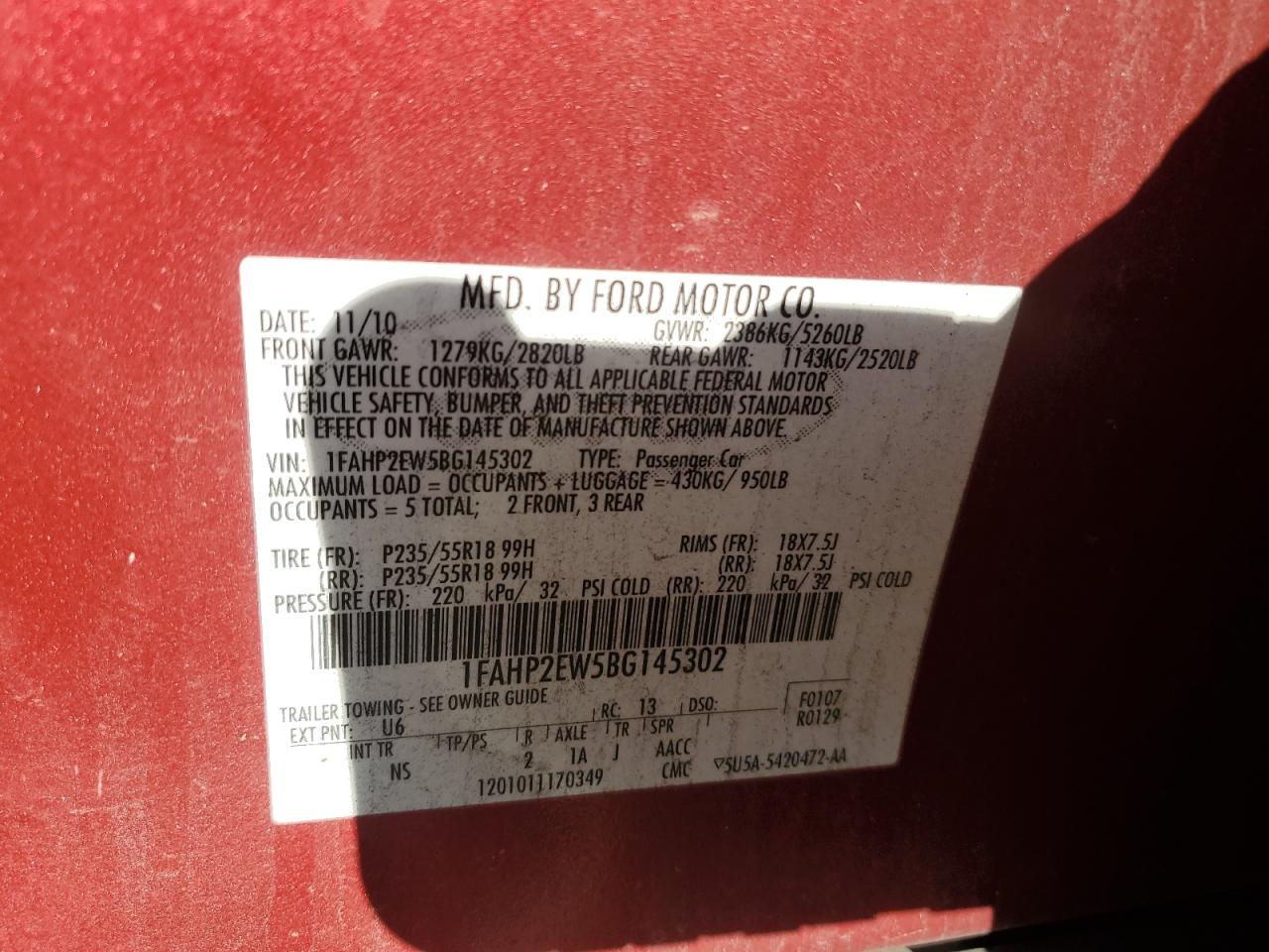 2011 Ford Taurus - Image 12