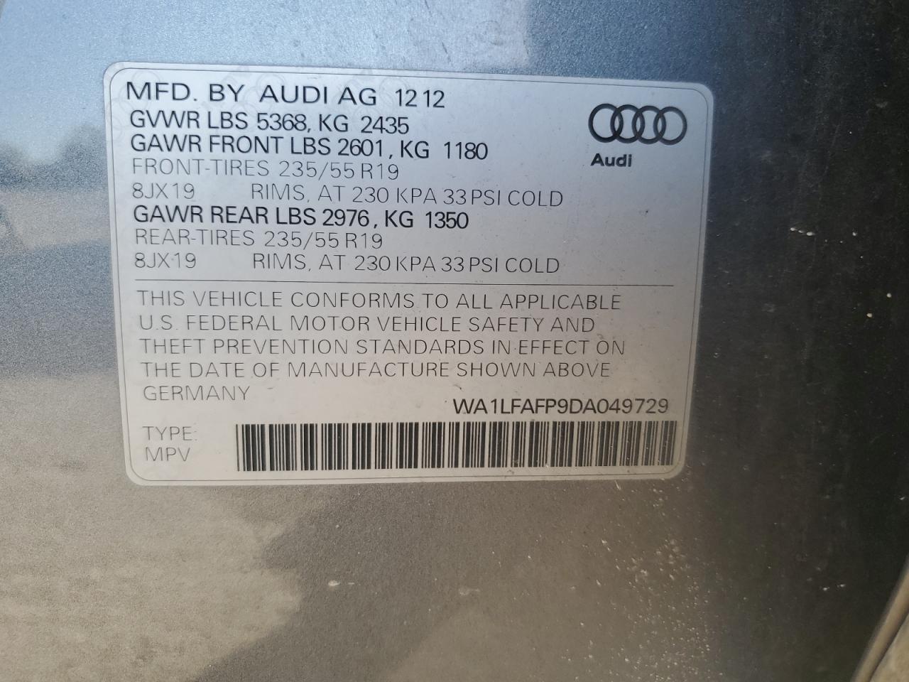 2013 Audi Q5 - Image 13
