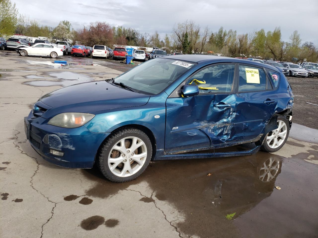 2008 Mazda 3 Hatchback zu verkaufen in Woodburn, OR - Side
