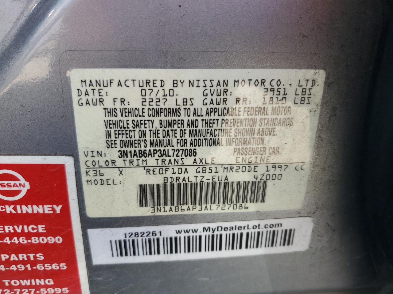 2010 Nissan Sentra - Image 15