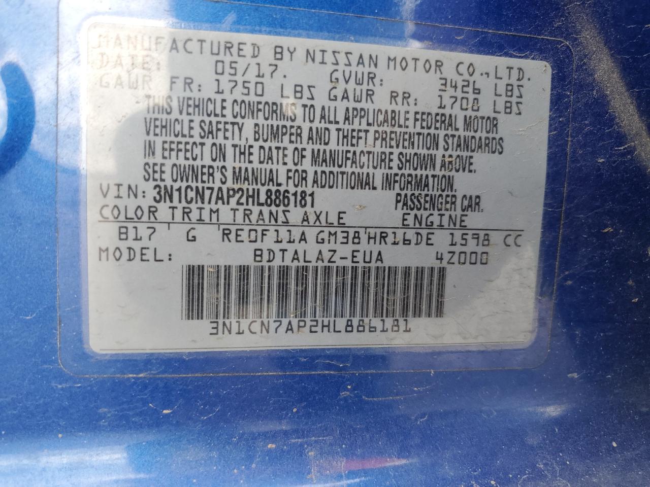 2017 Nissan Versa - Image 13