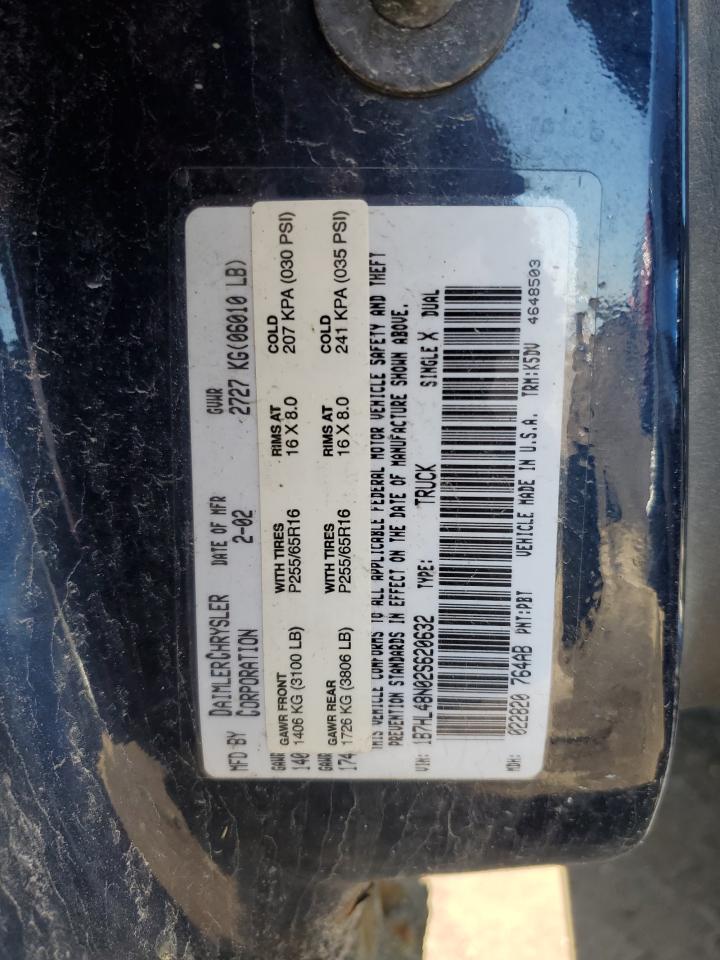 2016 Dodge Dakota Quad Slt VIN: 1B7HL48N02S620632 Lot: 50099345