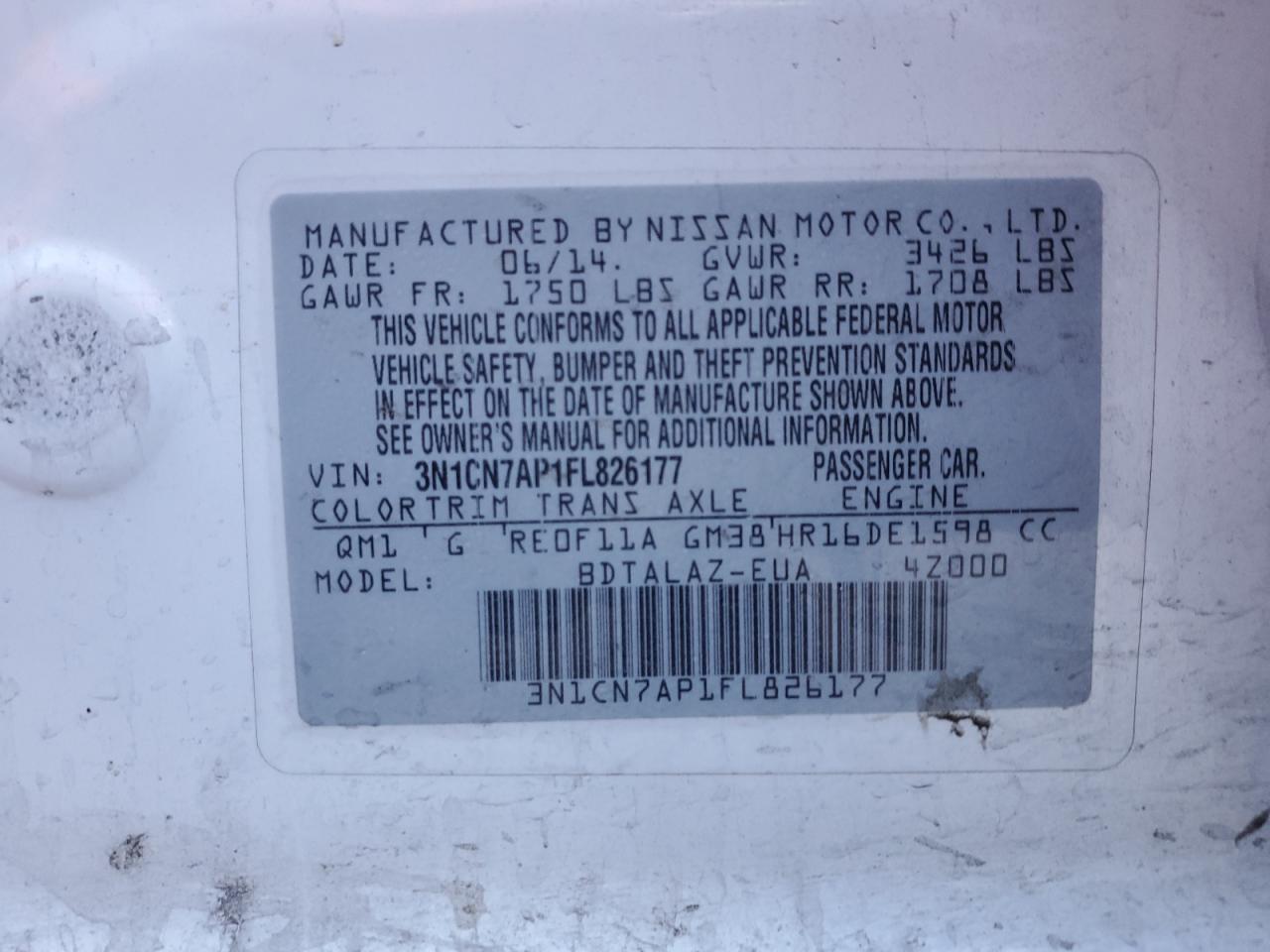 2015 Nissan Versa - Image 12