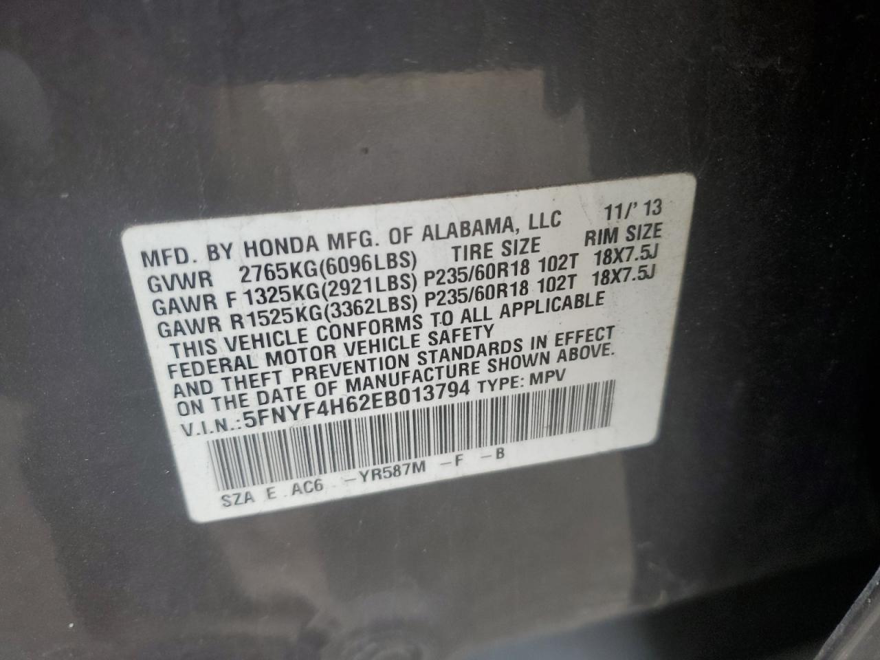 2014 Honda Pilot - Image 14
