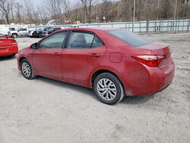  TOYOTA COROLLA 2018 Czerwony