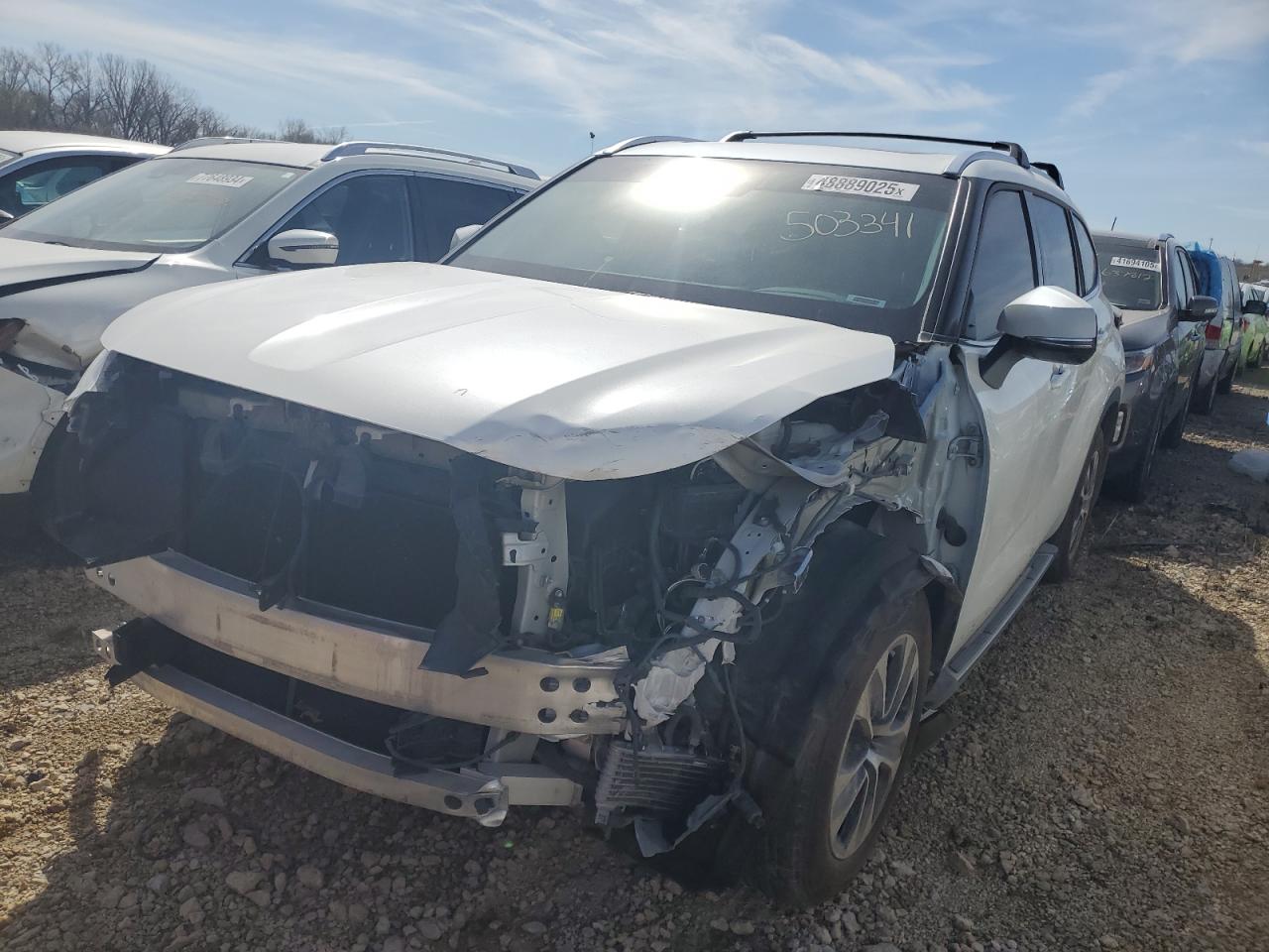 2020 Toyota Highlander Xle en Venta en Kansas City, KS - Front End