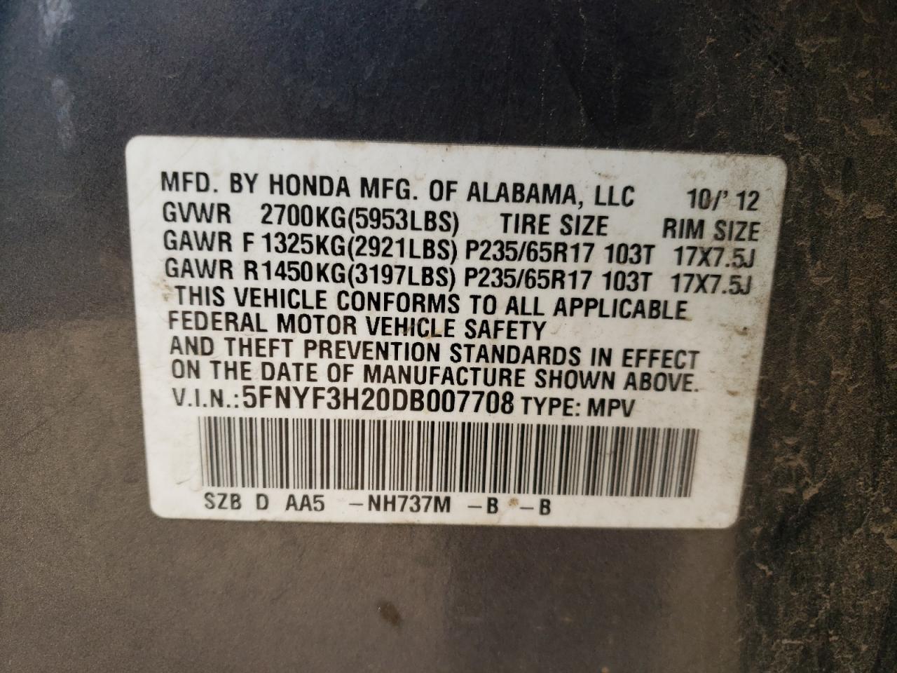 2013 Honda Pilot - Image 15