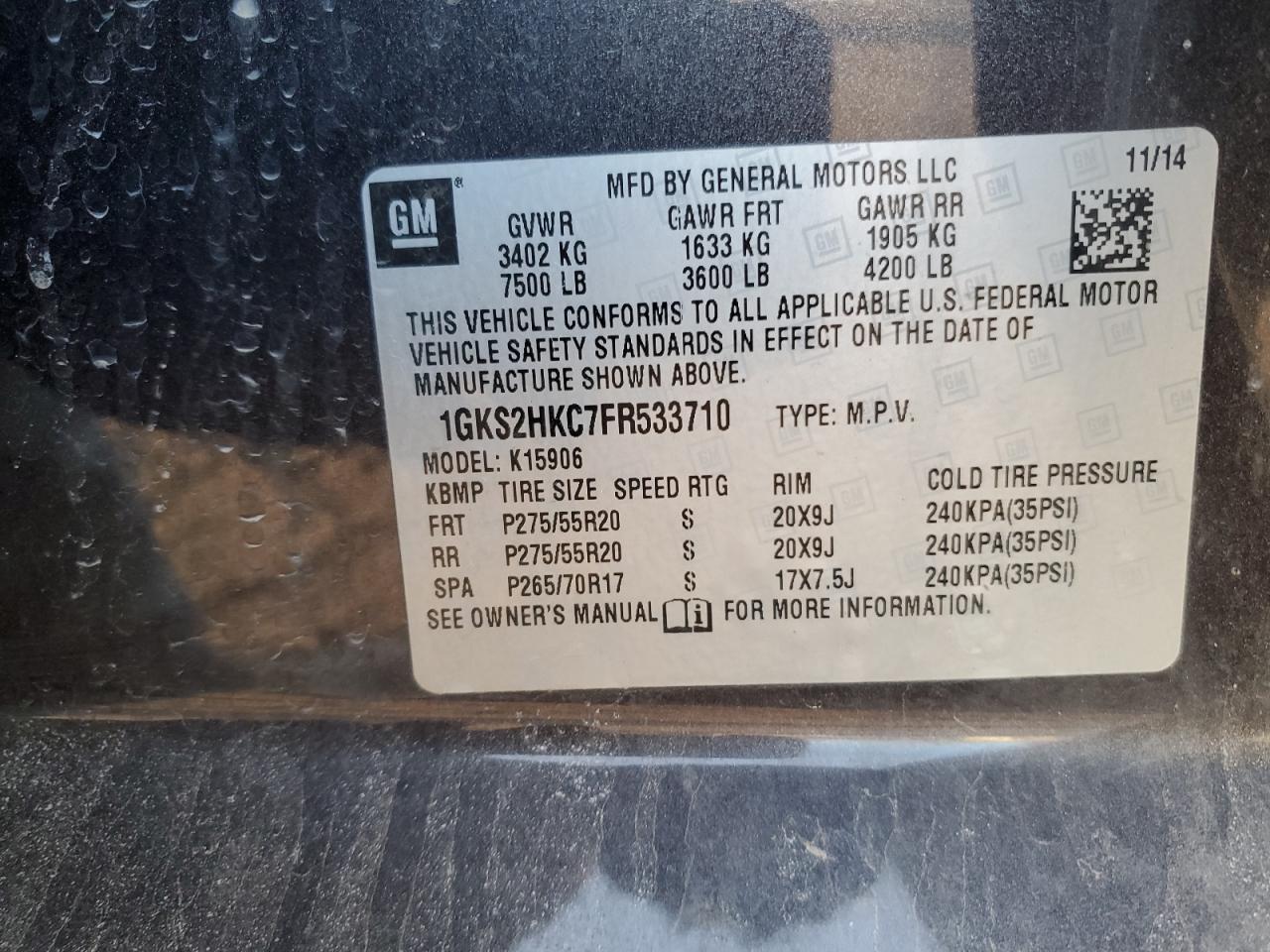 2015 GMC Yukon - Image 15