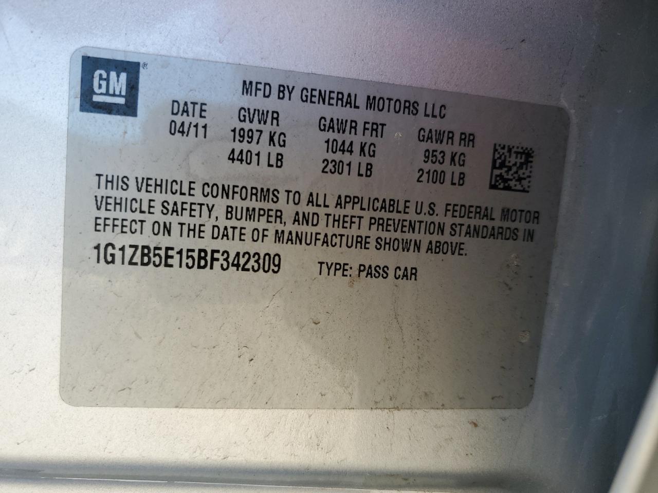 2011 Chevrolet Malibu - Image 15