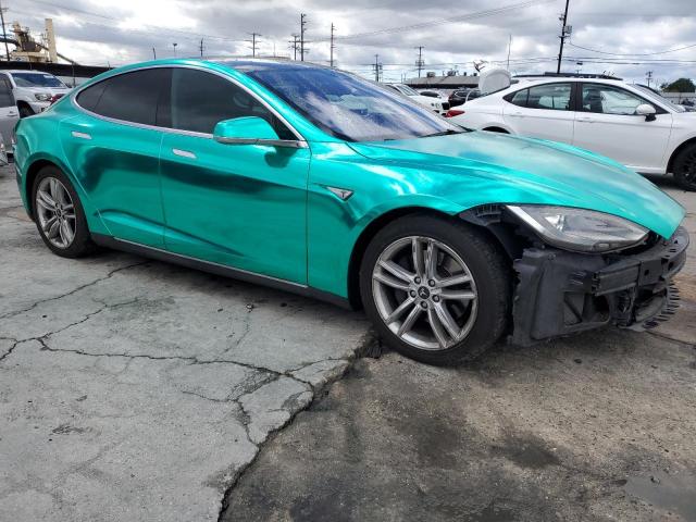 Хэтчбеки TESLA MODEL S 2016 Бирюзовый