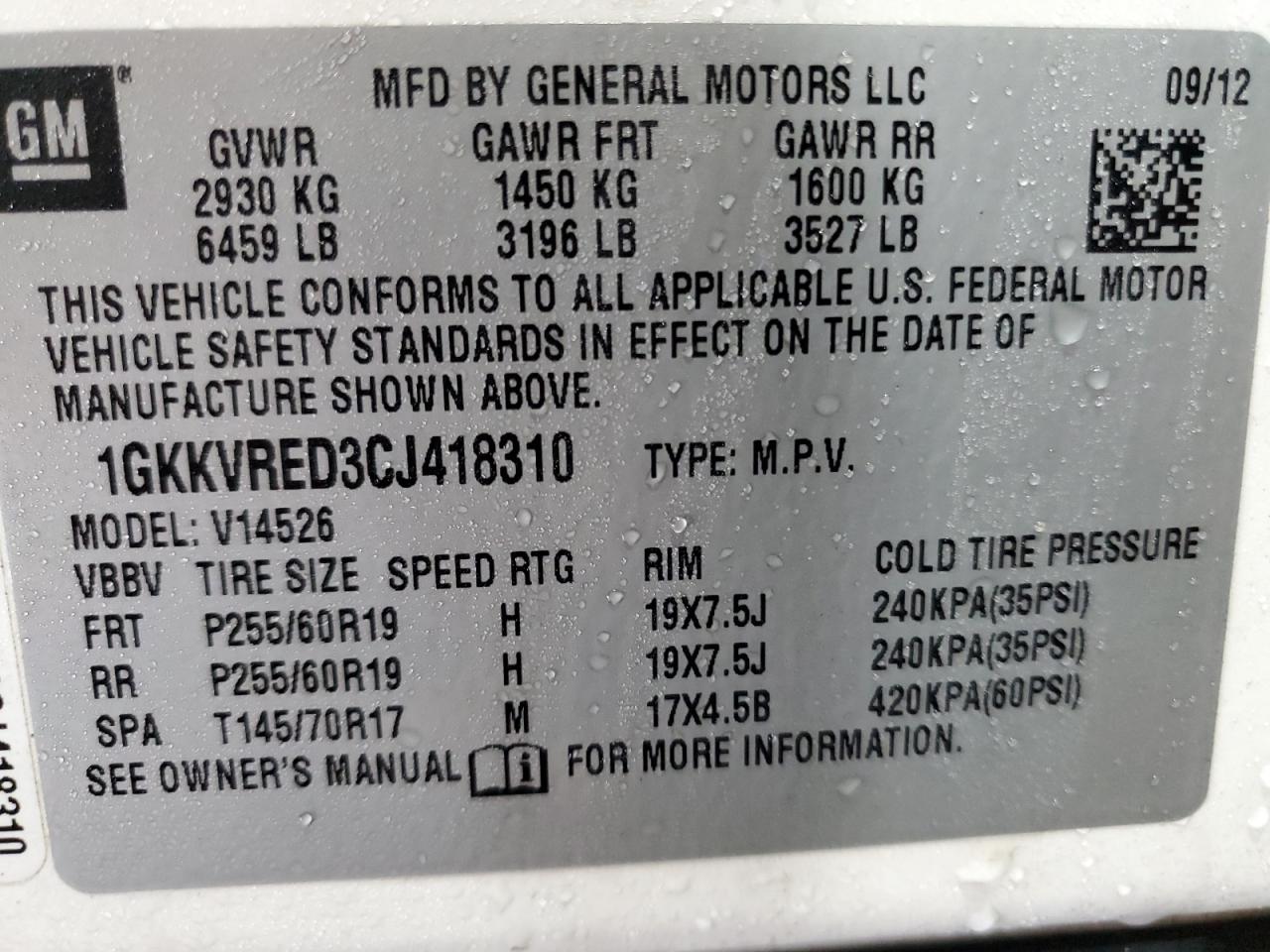 2012 GMC Acadia - Image 14