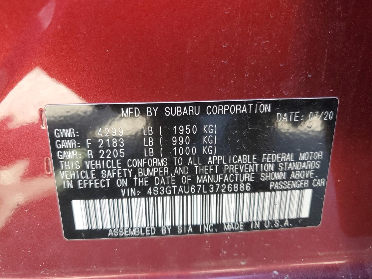 2020 Subaru Impreza - Image 13
